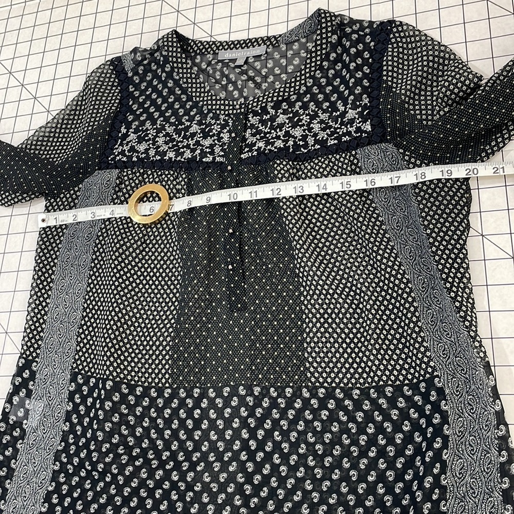 Daniel Rainn Black And White Patchwork Design, Bl… - image 6